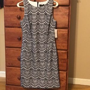 Jessica Simpson Navy and White lace dress